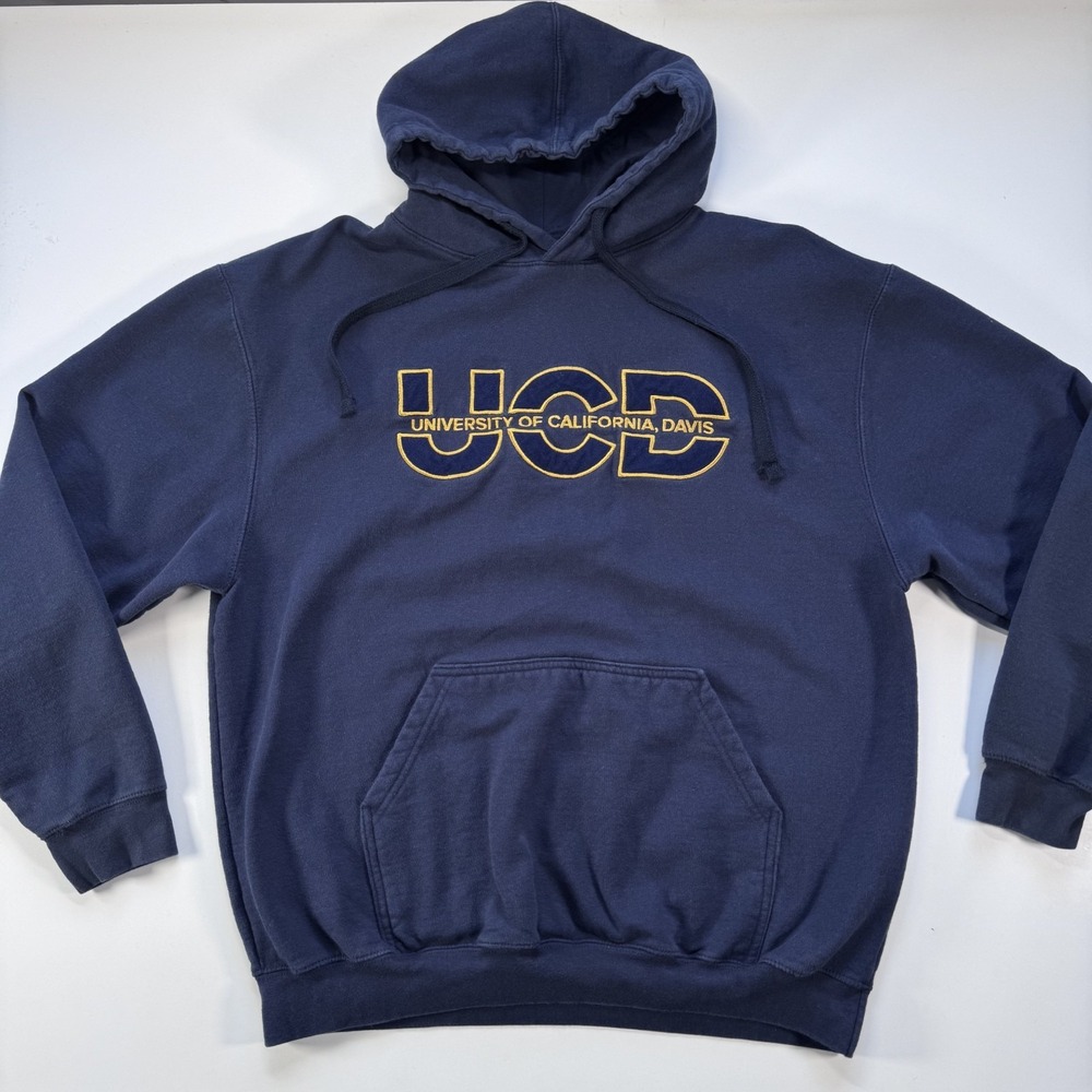 OURAY UCD University Of California Davis Pullover Hoodie Large Cotton Blend - Picture 1 of 11